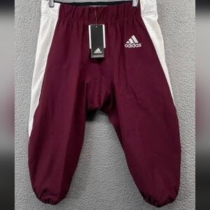 NWT Adidas Woven A1  Adidas Woven A1 Football Pants Maroon/White Mens